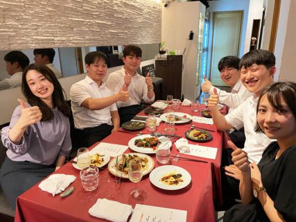 韓国提携校ヨンジン専門大学出身の社員入社式と懇親会を開催！！